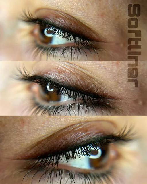 Softliner en tres fases sobre ojo marrón